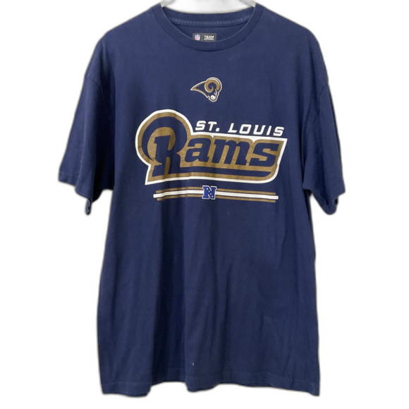 St. Louis Rams Vintage NFL Team Apparel Navy Blue T-Shirt Size XL - Picture 1 of 7
